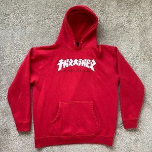 Thrasher Godzilla Japanese Logo Men's Hoodie Sz Large Skateboard Magazine